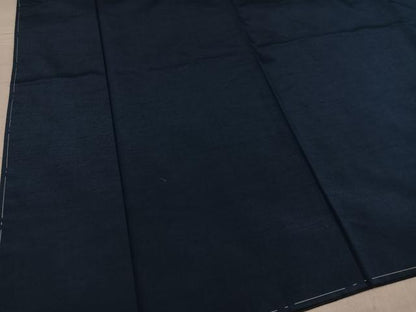 平和屋着物●男性　紬　アンサンブル　色無地　鉄御納戸色　正絹　逸品　未使用　AABF9590ph
