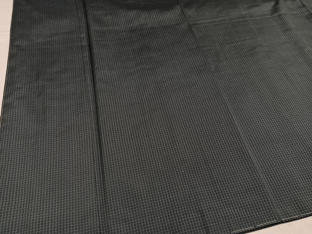 平和屋着物●男性 本場大島紬 アンサンブル 格子 正絹 逸品 未使用 AABF9591ph