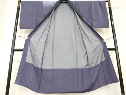 平和屋着物●男性　長襦袢　袷　手描き　女人文　暈し染め　正絹　逸品　AABF9608ck