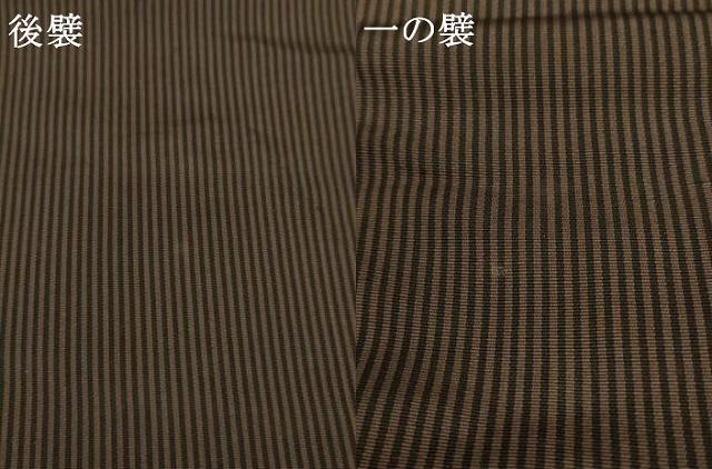 平和屋着物●男性　馬乗り袴　縞　正絹　逸品　AABF9615ck