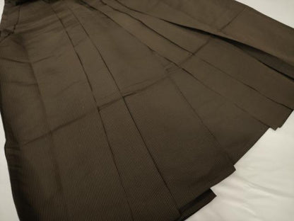 平和屋着物●男性　馬乗り袴　縞　正絹　逸品　AABF9615ck