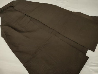 平和屋着物●男性　馬乗り袴　縞　正絹　逸品　AABF9615ck