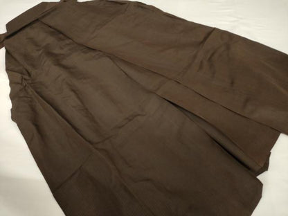 平和屋着物●男性　馬乗り袴　縞　正絹　逸品　AABF9616ck