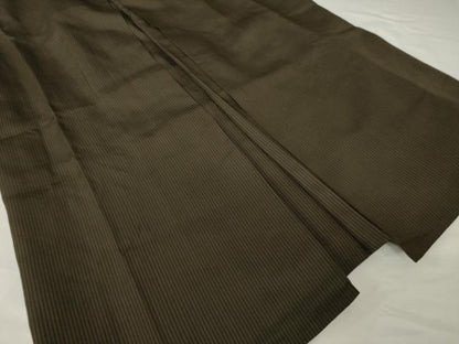 平和屋着物●男性　馬乗り袴　縞　三越扱い　正絹　逸品　AABF9617ck