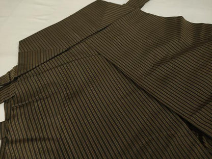 平和屋着物●男性 馬乗り袴 縞 正絹 逸品 AABF9618ck