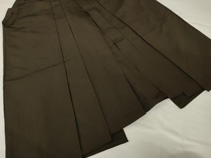 平和屋着物●男性　馬乗り袴　縞　正絹　逸品　AABF9620ck