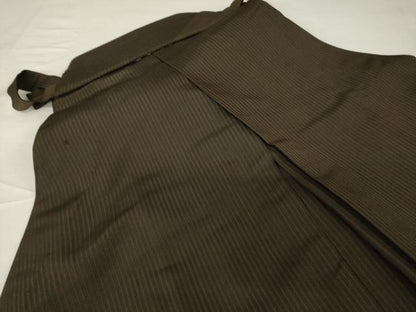 平和屋着物●男性　馬乗り袴　縞　正絹　逸品　AABF9620ck