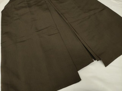 平和屋着物●男性　馬乗り袴　縞　正絹　逸品　AABF9620ck