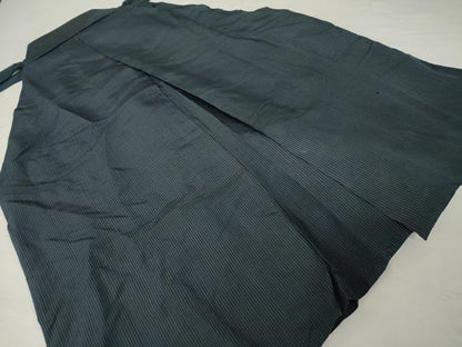 平和屋着物●男性 馬乗り袴 縞 正絹 逸品 AABF9622ck