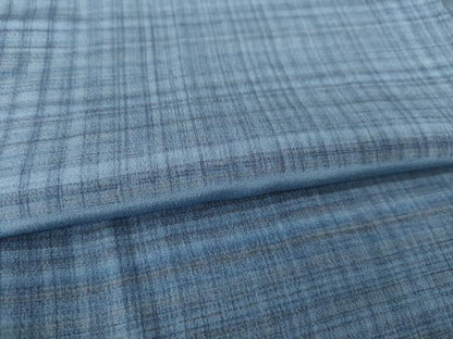 平和屋着物●男性　長襦袢　袷　横段格子文　正絹　逸品　AABF9624ck