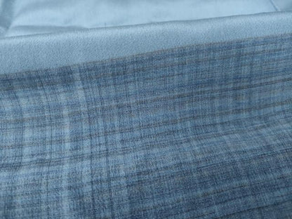 平和屋着物●男性　長襦袢　袷　横段格子文　正絹　逸品　AABF9624ck