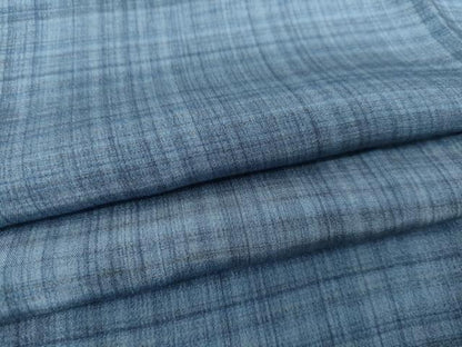 平和屋着物●男性　長襦袢　袷　横段格子文　正絹　逸品　AABF9624ck