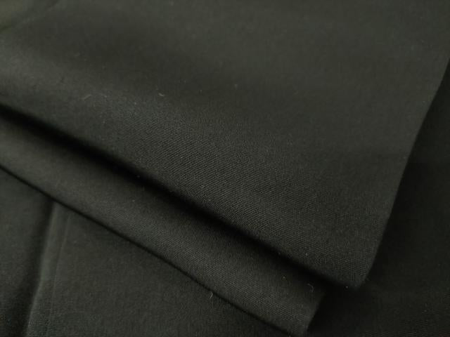 平和屋着物●男性　黒紋付　正絹　逸品　AABF9625ck