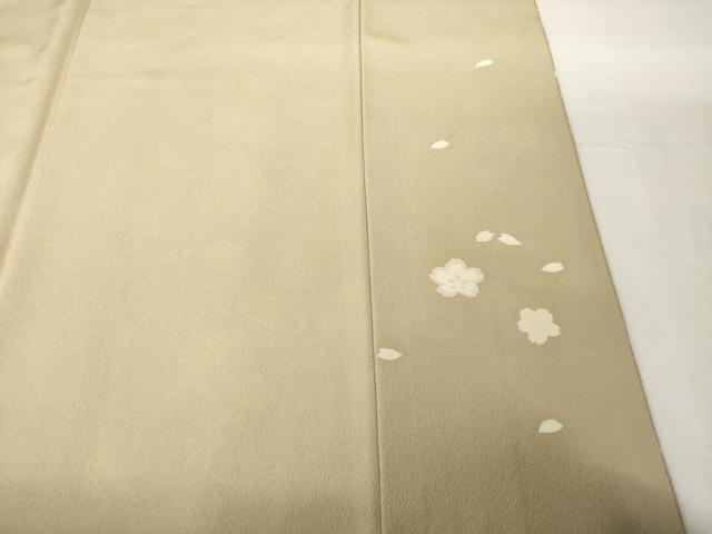 平和屋着物●訪問着　友禅　雪輪枝垂れ花文　正絹　逸品　AABF9633ck