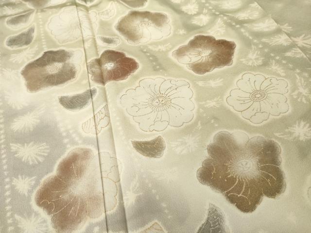 平和屋着物●訪問着　作家物　辻が花　舞花文　暈し染め　金銀彩　正絹　逸品　AABF9634ck