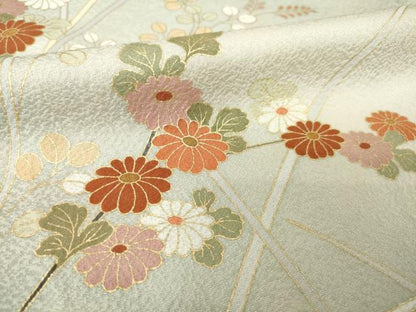 平和屋着物●訪問着　エ霞花文　暈し染め　金彩　正絹　逸品　AABF9637ck