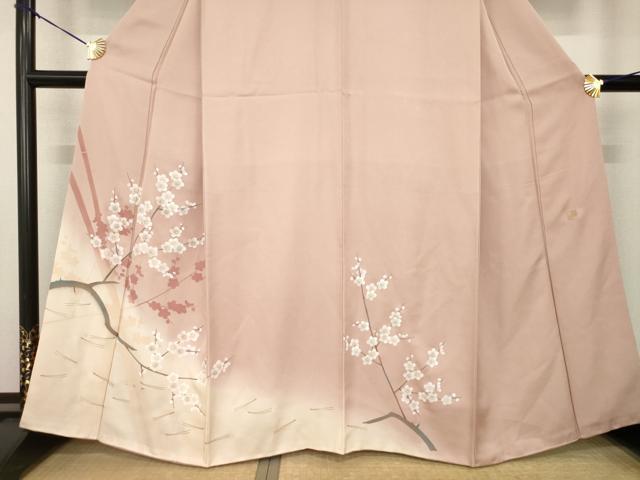 平和屋着物●山口倫由　訪問着　枝梅　松葉　暈し染め　さが美扱い　正絹　逸品　AABF9641ck