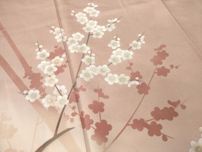 平和屋着物●山口倫由　訪問着　枝梅　松葉　暈し染め　さが美扱い　正絹　逸品　AABF9641ck