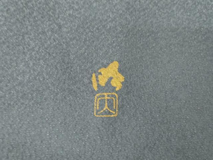 平和屋着物●染織作家　染織デザイナー　大島明　訪問着　更紗花文　金銀彩　金通し地　正絹　逸品　未使用　AABF9642ck