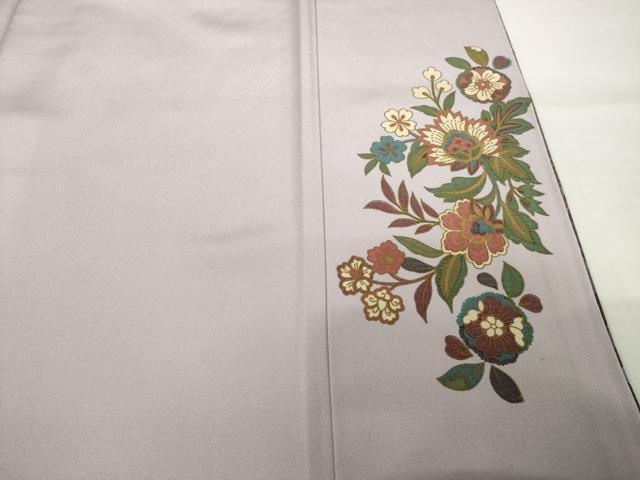 平和屋着物●訪問着 更紗花鳥文 暈し染め 金彩 正絹 逸品 AABF9647ck