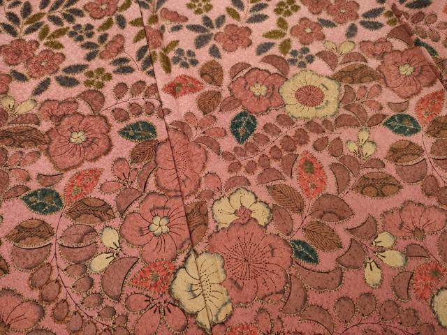 平和屋着物●訪問着 辻が花 舞花文 正絹 逸品 未使用 AABF9652ck