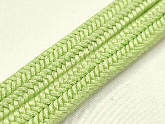 平和屋着物●極上 有職組紐道明 帯締め 冠組 若苗色 宮内庁御用 国立博物館御用 東京芸術大学御用 逸品 AABF9809ay