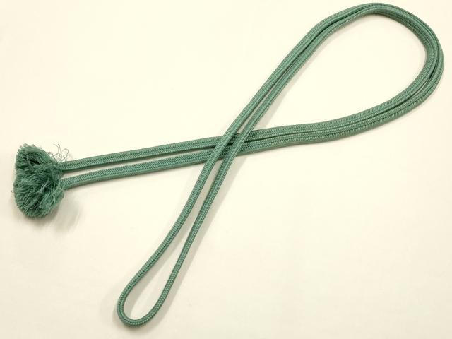 平和屋着物●極上　有職組紐道明　帯締め　冠組　千草色　宮内庁御用　国立博物館御用　東京芸術大学御用 　逸品　AABF9826ay
