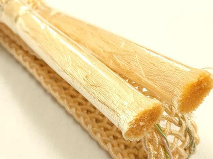 平和屋着物＊夏物　和装小物　帯締め・帯揚げセット　レース組　伊賀くみ紐　霞文　暈し染め　金糸　正絹　逸品　未使用　AABF9881ay