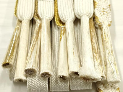 平和屋着物●和装小物　上質な帯締め5本セット　礼装用　高麗組　金糸　亀房付き　正絹　逸品　未使用　AABF9890ay