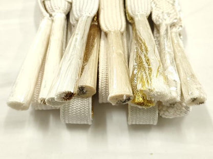 平和屋着物●和装小物　上質な帯締め5本セット　礼装用　高麗組　金銀糸　亀房付き　正絹　逸品　未使用　AABF9894ay