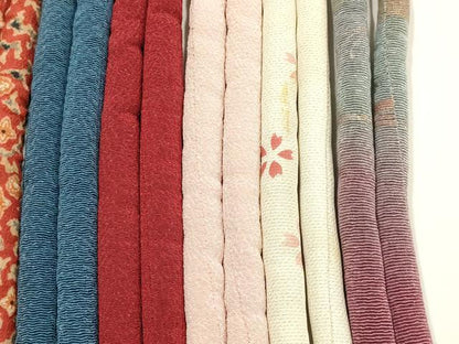 平和屋着物●和装小物　上質な帯締め10本セット　丸ぐけ　刺繍　花柄　暈し　金彩　撚り房　逸品　AABF9905ay