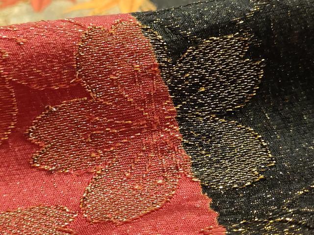 平和屋本店●和装小物　帯締め・帯揚げセット　振袖用　刺繍　花丸文　金銀糸　金通し地　正絹　逸品　未使用品あり　AABF9934ay