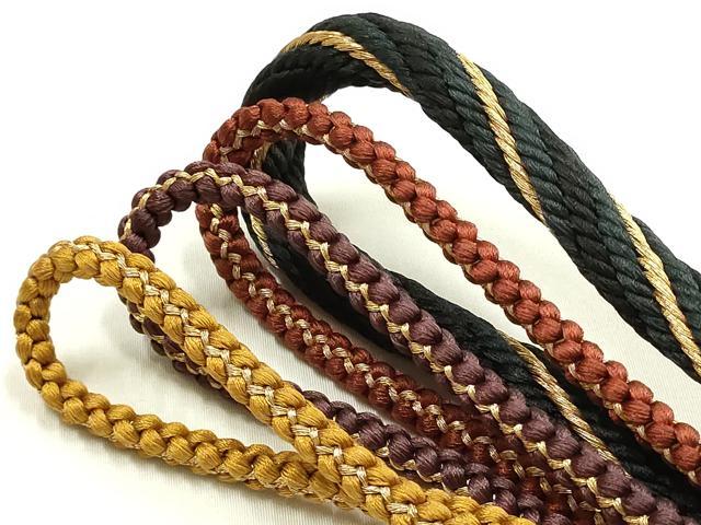 平和屋本店●和装小物　帯締め・帯揚げセット　振袖用　刺繍　花丸文　金銀糸　金通し地　正絹　逸品　未使用品あり　AABF9934ay