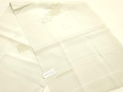平和屋本店●和装小物　帯締め・帯揚げセット　高麗組 綾出し　正倉院模様　丹後ちりめん　タケハナ　正絹　逸品　未使用　AABF9947ay