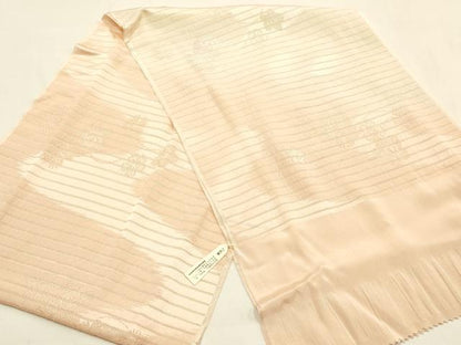 平和屋本店＊夏物 和装小物 帯締め・帯揚げセット 平組 レース組 流水花地紋 暈し染め 金糸 逸品 未使用 AABF9949ay