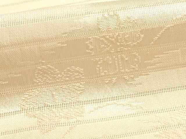 平和屋本店＊夏物 和装小物 帯締め・帯揚げセット 平組 レース組 流水花地紋 暈し染め 金糸 逸品 未使用 AABF9949ay