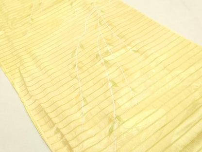 平和屋本店＊夏物　和装小物　帯締め・帯揚げセット　平組　レース組　垂れ葉文　逸品　未使用　AABF9950ay