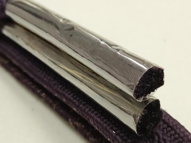 平和屋着物●和装小物　帯締め・帯揚げセット　平組　雪輪　梅　暈し　金銀糸　逸品　未使用品あり　AABF9956ay
