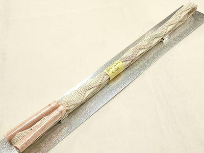 平和屋着物＊夏物 和装小物 帯締め・帯揚げセット 平組 レース組 枝葉地紋 暈し 逸品 未使用 AABF9958ay