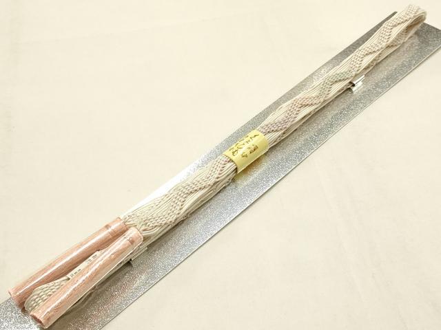 平和屋着物＊夏物 和装小物 帯締め・帯揚げセット 平組 レース組 枝葉地紋 暈し 逸品 未使用 AABF9958ay