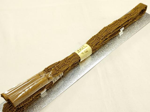 平和屋着物＊夏物 和装小物 帯締め・帯揚げセット 平組 レース組 芝草文 暈し染め 金糸 金彩 逸品 未使用 AABF9959ay