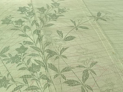 平和屋着物▽訪問着 無双 紗袷 紗×絽 草花文 正絹 逸品 AABG0201jh