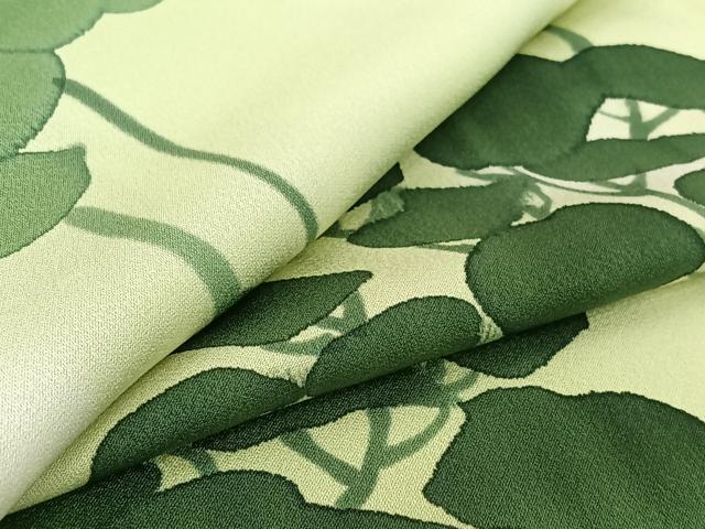 平和屋着物▽上質な小紋 単衣 樹林文 暈し染め 正絹 逸品 AABG0204jh