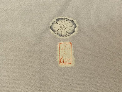 平和屋着物▽訪問着 単衣 作家物 絞り 辻が花 正絹 逸品 AABG0205jh