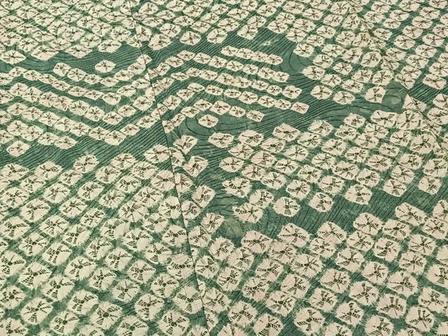 平和屋着物▽訪問着 単衣 総絞り 横段文 西武百貨店扱い 正絹 逸品 AABG0209jh