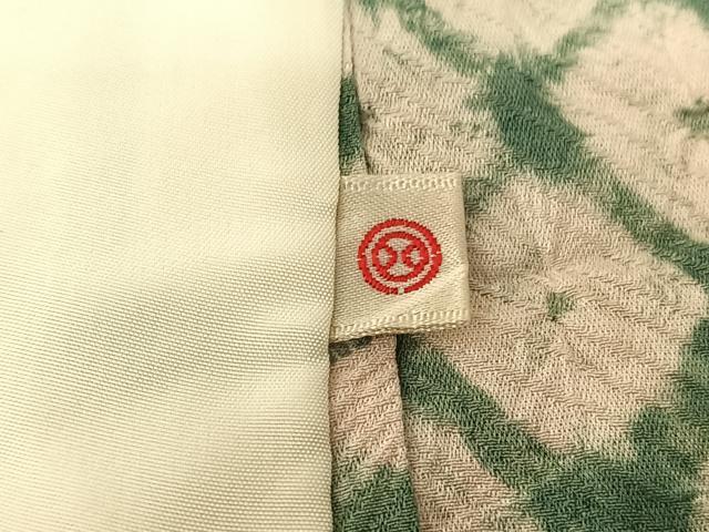 平和屋着物▽訪問着 単衣 総絞り 横段文 西武百貨店扱い 正絹 逸品 AABG0209jh