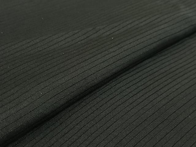 平和屋着物▽男性　羽織　黒紋付　スリーシーズン　春夏秋　塵除け　暗黒色　正絹　逸品　AABG0215jh