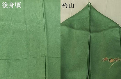 平和屋着物▽訪問着 単衣 吉祥花文 暈し染め 金彩 正絹 逸品 AABG0223jh