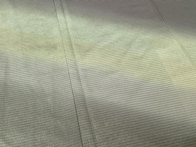 平和屋着物▽松尾光琳　訪問着　無双　絽袷　絽×絽　霞文　暈し染め　銀彩　正絹　逸品　AABG0234jh