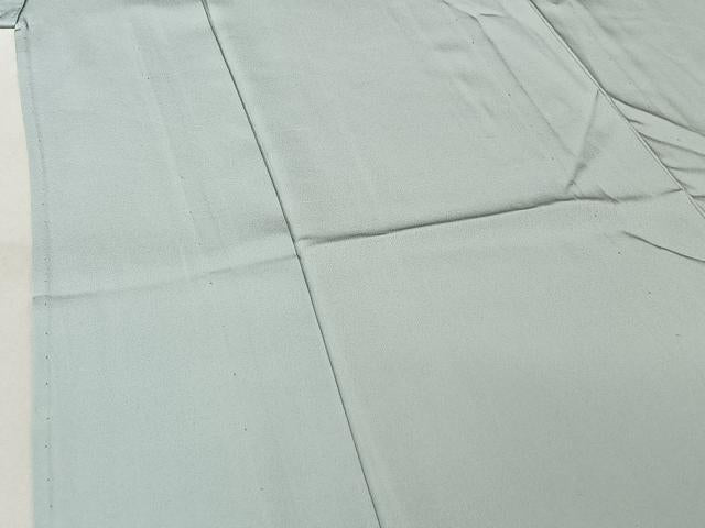 平和屋着物▽上質な色無地 単衣 水色 正絹 逸品 AABG0242jh